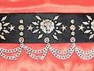 Elvis style silver & black lion head concert belt