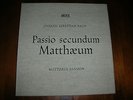 NM 1st Ed DGG 1958 -  BACH Passio Secundum Mattaeum MATTHÄUS-PASSION - ARCHIV