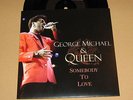 QUEEN & GEORGE MICHAEL - RARE 45 JUKEBOX ** SOMEBODY TO LOVE ** With Diff.Sleeve