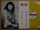 AC/DC rare live lp: Back In Business LP Drammen + Gothenburg 1986 Yellow