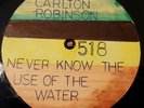 Carlton Robinson Never know The Use Of The Water Orig 10