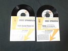 2 seltene Weißmuster Promo Singles von Bruce Springsteen (CBS)