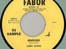 LARRY EVANS (James Wayne) Henpecked 45rpm Fabor 1955 jump blues