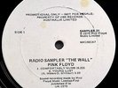 PINK FLOYD The Wall RADIO SAMPLER AUSTRALIAN White Label Promo Only 12 inch 1979