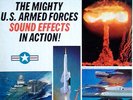 MIGHTY U.S. ARMED FORCES - SOUND EFFECTS IN ACTION - REALISTIC -  (3) LP BOX SET