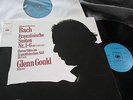 GLENN GOULD PIANO: BACH FRENCH SUITES No.1 - 6, CBS ONE EYE STEREO Blue 2LP MINT