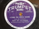 78 RPM Sonny Boy Williamson TRUMPET Come On Back Home   BLUES  *