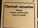 OPUS 3 LP 8801: Clarinet Concertos Mozart, etc. - Kjell Fageus - OOP 1988 Sweden