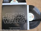 STAR WARS John Williams Movie Soundtrack w/ Poster 2 RECORDs LPs VG+
