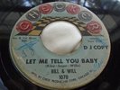 Hear Rare R&B Rocker 45 : Bill & Will   Let Me Tell You Baby   Checker 12962 D J