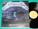 Metallica - Ride the lightning BRAZIL 1986 LP Black White Outcover Rare