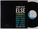 CANNONBALL ADDERLEY Somethin' Else BLUE NOTE 1595 LP mono W.63rd