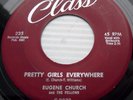 EUGENE CHURCH For the rest of my life Pretty girls everywhere DOOWOP 45 e6415