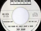 SHEP GRANT: You Found My Lonely Heart A Home / You'll Cry Tomorrow 45 (dj) rare