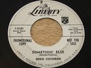 EDDIE COCHRAN Promo 45, Somethin' Else / Boll Weevil Song, Rock ROCKABILLY