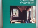 NICK DRAKE LP 2nd PRESS Five Leaves Left (Island) UK 1969  PINK RIM SECOND PRESS
