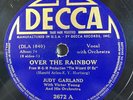 78 rpm Judy Garland, PreWar, Somewhere Over the Rainbow & Jitterbug Wizard of OZ