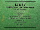1938 EMIL von SAUER Franz Liszt Pupil PIANO CTO 1 E Flat Major WEINGARTNER 78