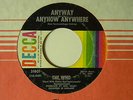 The Who 45 ANYWAY ANYHOW ANYWHERE / ANYTIME YOU WANT ME   Decca VG- to VG+