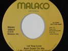 70s Soul 45 JEWEL BASS Let Your Love Rain Down On Me on Malaco VG++ promo