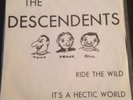 Descendents Ride The Wild It's A Hectic World 7 Inch Vinyl All Black Flag SST