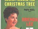 BRENDA LEE--PICTURE SLEEVE + 45--(ROCKIN' AROUND THE CHRISTMAS TREE)--PS--PIC-