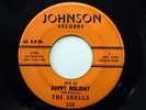 SHELLS 45 Deep in my heart / Happy holiday JOHNSON Doowop mg1095