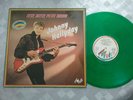 LP , vinyl 33 T, johnny hallyday, couleur vert ,année 1960 , itsy bitsy.