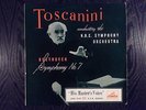 BEETHOVEN SYMPHONY N°7 TOSCANINI RED/GOLD HMV 1ED UK LP NEAR MINT