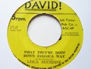 Leila Duchesne What They're Doin' Down Jamaica Way David LD-01 RARE SOUL FUNK 45