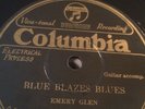 BLUES Pre War EMORY GLEN Columbia 14472 Blue Blaze/Back Door Blues E+