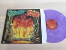 THE METEORS PURPLE VINYL LP - PSYCHO DOWN / DRUNKABILLY RECORDS PRESS in MINT