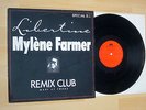 DISQUE VINYLE MAXI 45 T , MYLENE FARMER , LIBERTINE , REMIX CLUB , SPECIAL D.J.