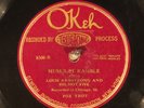 78 RPM -- Louis Armstrong and His Hot Five, Okeh 8300, V Jazz