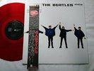BEATLES HELP JAPAN ORIGINAL 1982 UK CUTTING LIMITED MONO RED VINYL split OBI