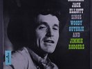 RAMBLIN' JACK ELLIOTT: Sings Woody Guthrie & Jimmie Rodgers LP (Mono, corner di