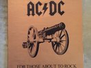 AC/DC For Those About To Rock Australian 1st Pressing Vinyl LP Record Alberts 81