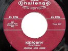 HEAR Johnny & Jonie 45 Kee-Ro-Ryin/Just Before Dawn CHALLENGE rockabilly rocker