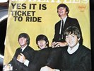 THE BEATLES TICKET TO RIDE/ YES IT IS ORIG. 45 + PS PICTURE SLEEVE Capitol 5407
