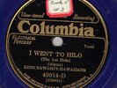 113e. King Nawahi's Hawaiians - I Went to Hilo & Aloha Means - Col. Blue 40014-D