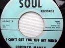 LORENZO MANLY 45 I can't get you off my mind Please don't drive me away jr128
