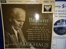 SXL 2222 WBg ED1 *WILHELM BACKHAUS* PLAYS *BRAHMS PIANO RECITAL* NM