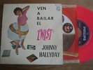 JOHNNY HALLYDAY -  Ven a Bailar... EP  TRES RARE ESPAGNE EP 1961 *** PINK VINYL