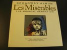 Les Miserables Broadway Musical Soundtrack 2 LP Vinyl 1986 OST Gatefold