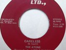 THE ATONS Careless bw Yellow Ribbon 45 RARE FUNK CP LTD.