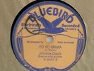 JIMMIE DAVIS YO YO MAMA BLUEBIRD 78 COUNTRY BLUES