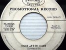 the DERBYS Night after night b/w Just leave me alone WHITE LABEL PROMO 45 e3596