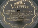 Victor 23024 McKinney's Cotton Pickers MISS A LITTLE MISS  1930 78 rpm E+/EE+