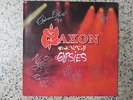 SAXON - ROCK N' ROLL GYPSIES. SIGNED UK LP RECORD. ROADRUNNER 9416 1