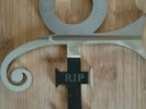 Prince Symbol O(+  Pendant T316 Stainless Steel  Says R:I:P 7/6/1958.21/4/2016.